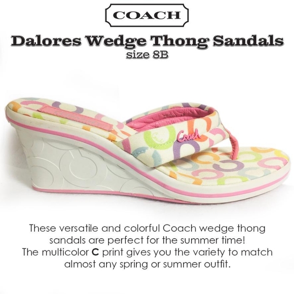 Coach Shoes - Coach
Dalores Wedge Thong Sandals